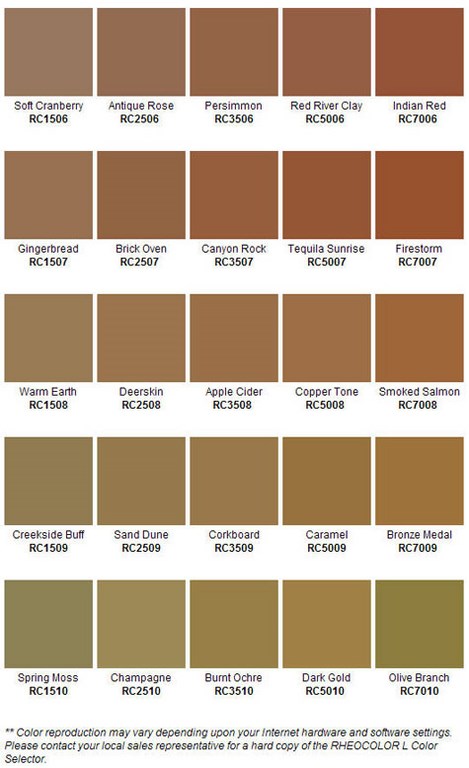 Concrete Color Chart - Ventry Concrete of WNY